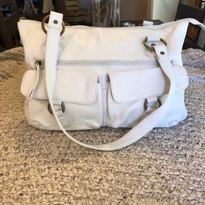 “ HOBO “ WHITE LEATHER PURSE!!! Never used